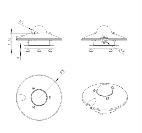 水平輻射傳感器 水平輻射傳感器