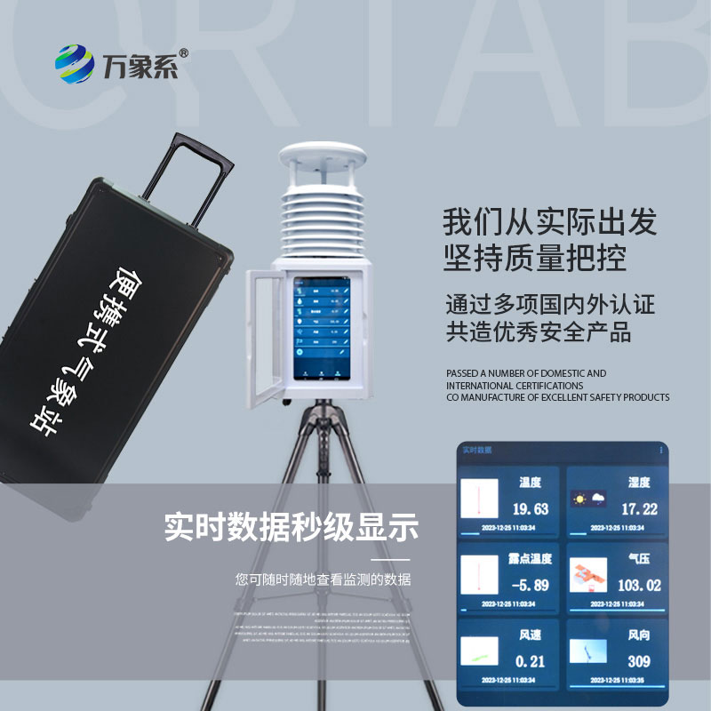 小巧不占地！小型便捷式氣象站隨時(shí)隨地測(cè)氣象